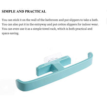 Bathroom Towel Slipper Hanging Rack Self Adhesive Wall Mounted (1 Pc)