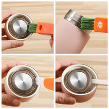 3-in-1 Multifunctional Cleaning Brush Set – Mini Bottle, Cup & Lid Cleaner (1 Pc)