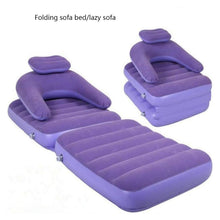 2 in 1 Air Mattress & Lounger, Portable Inflatable Mattress Air Sofa With Air Hand Pump (175×75 cm) - asurekart.com