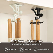 360° Rotating 6 - Claw Hook – Kitchen & Bathroom Organizer (1 Pc | White) - asurekart.com