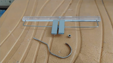 Heavy-Duty Transparent Acrylic Hanger With Adjustable Clips