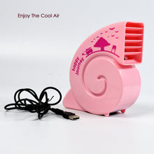 Cute USB Mini Fan: Bright, Quiet & Portable for Your Desk (Battery Not Included)