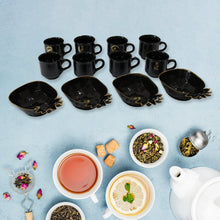 Pine Junction Ceramic Tea / cups / Mug Set With Pineapple Shape Serving Bowl (12 Pcs set) - asurekart.com