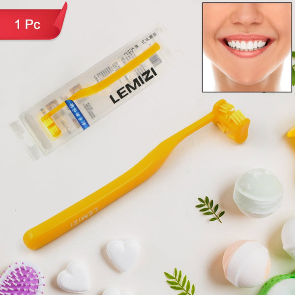 Six - Sided Soft Toothbrush, Anti - Bacterial 6 Sided Care (1 Pc/ Mix Color) - asurekart.com