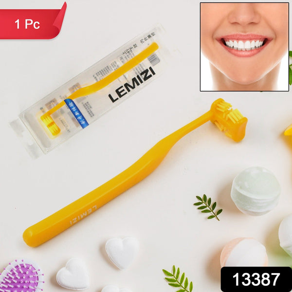 Six - Sided Soft Toothbrush, Anti - Bacterial 6 Sided Care (1 Pc/ Mix Color) - asurekart.com