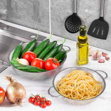Stainless Steel Rice Vegetables Washing Bowl Strainer Collapsible Strainer.