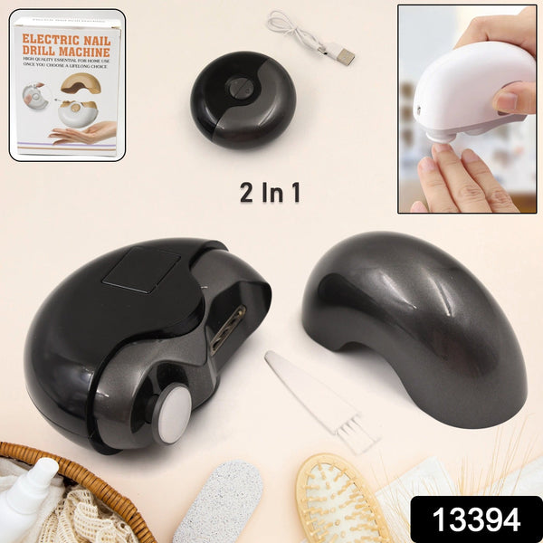 2 - in - 1 Electric Nail Clippers Nail File with Light (1 Pc) - asurekart.com