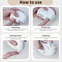 2 - in - 1 Electric Nail Clippers Nail File with Light (1 Pc) - asurekart.com