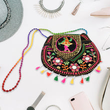 9 inch Handcrafted Cotton Embroidered Shoulder Bag for Girls & women (1 Pc) - asurekart.com