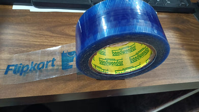 Blue tape for packaging with Flipkart lasurekart for delivery use.