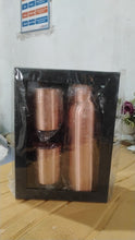 Copper Water Bottle 2 Glasses with Gift Box (3 Pcs Set) - asurekart.com