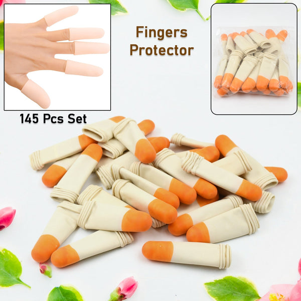 Finger Caps, Silicone Finger Protectors Sleeves (Finger Cots / 145 Pcs Set Approx) - asurekart.com