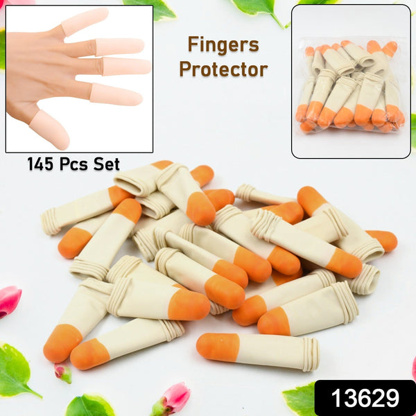 Finger Caps, Silicone Finger Protectors Sleeves (Finger Cots / 145 Pcs Set Approx) - asurekart.com