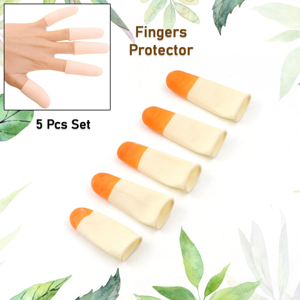 Finger Caps, Silicone Finger Protectors Sleeves (Finger Cots / 5 Pcs Set) - asurekart.com
