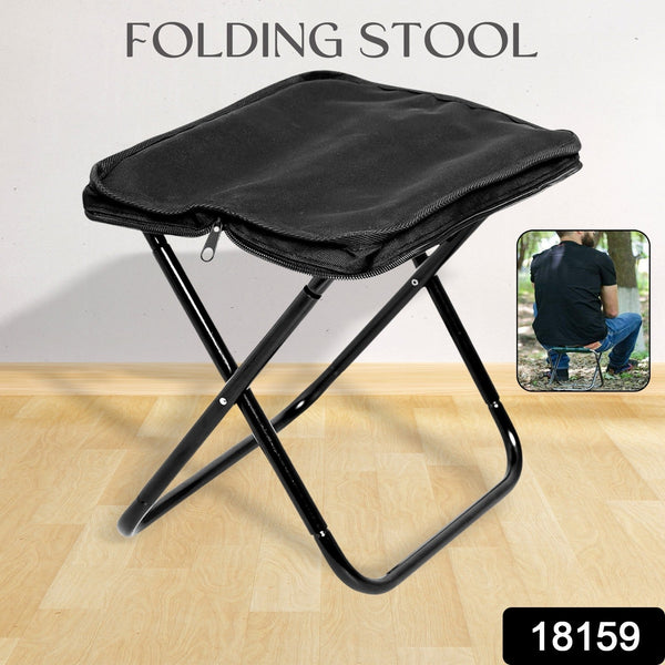 Folding Camping Stool Collapsible Camp Stool Portable Seat Travel Little Stools (1 Pc) - asurekart.com