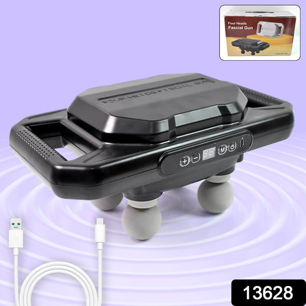 Handheld Full Body Massager 4 - Head Massage Gun (1 Pc / Mix Color) - asurekart.com