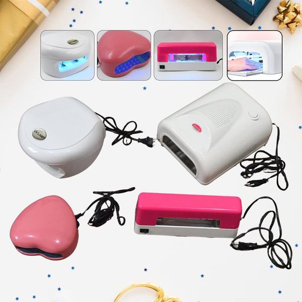 LED UV Lamp Nail Dryer Gel Nail Lamp Nail Polish Curing Lamp (1 Pc / Mix Design) - asurekart.com