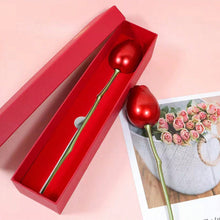 Metal Red Rose Couple Jewelry Box - Fancy Jewelry Box (1 Pc) - asurekart.com