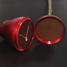 Metal Red Rose Couple Jewelry Box - Fancy Jewelry Box (1 Pc) - asurekart.com
