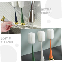 Multifunctional Silicone Bottle Cleaning Foam Brush with Plastic Long Handle (1 Pc) - asurekart.com