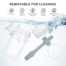 Oil Dispenser with Silicone Oil Brush (1 Pc / With Brush / 250 ML Approx) - asurekart.com