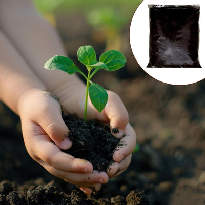 Organic Vermicompost Black Soil for Plants Health Manure (1 KG Approx) - asurekart.com