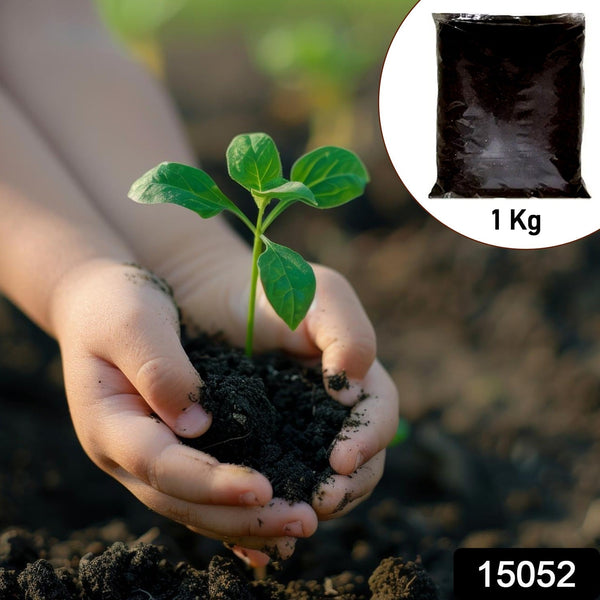 Organic Vermicompost Black Soil for Plants Health Manure (1 KG Approx) - asurekart.com