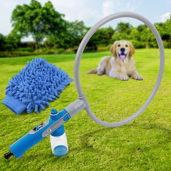Pet Shower Sprayer, Cat Dog Grooming Bath Massager, With Microfiber Glove (1 Set) - asurekart.com