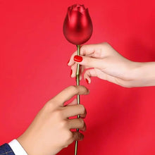 Plastic Red Rose Couple Rings Box - Fancy Rings Box (No Rings Included / 1 pc) - asurekart.com