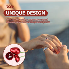 Plastic Red Rose Couple Rings Box - Fancy Rings Box (No Rings Included / 1 pc) - asurekart.com