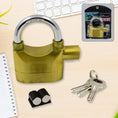 Security Alarm Metallic Lock System with 3 Keys (1 Set / Mix Color) - asurekart.com