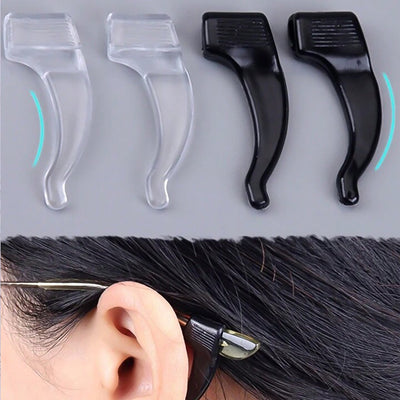Soft Silicone Glasses Ear Hooks Anti - Slip Eyeglasses (1 Pair) - asurekart.com