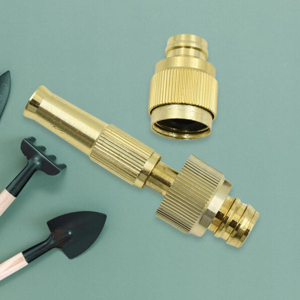 water spray nozzle for water pipe booster nozzle for car wash nozzle with high pressure water adjustable brass nozzle water spray gun for gardening watering tools - asurekart.com