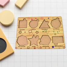 Wooden Triangles Puzzle Learning Educational Board (1 Set / 28×20 Cm) - asurekart.com