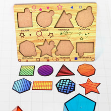 Wooden Triangles Puzzle Learning Educational Board (1 Set / 28×20 Cm) - asurekart.com